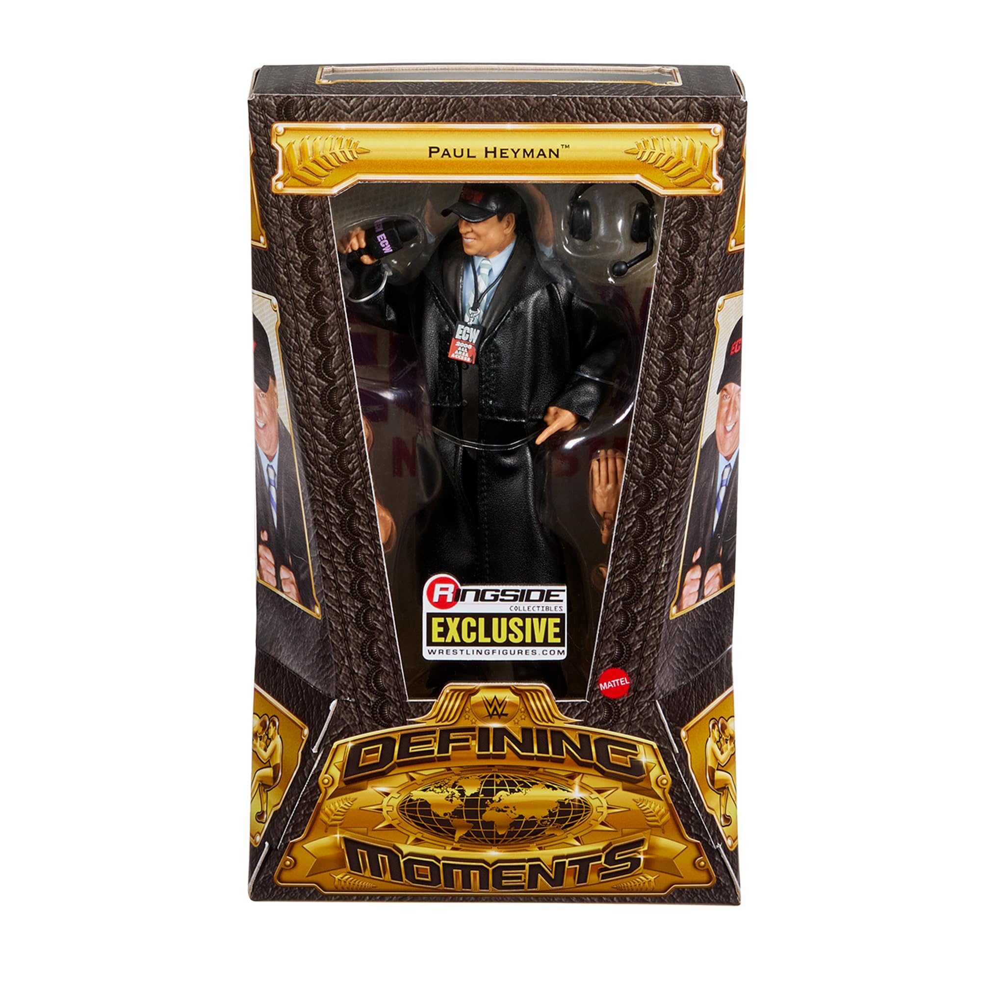 WWE ECW ポールEヘイマン　フィギュア Amazon.com: WWE ECW Paul Heyman Defining Moments Ringside